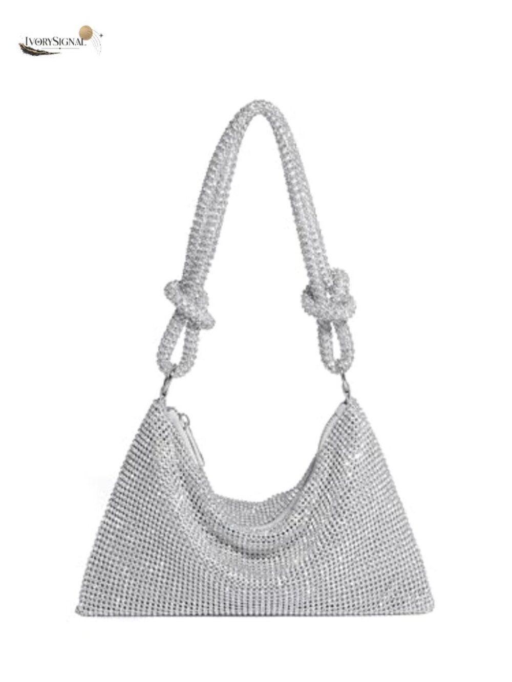 Rhinestone Evening Bag Clutch Purse for Women Going Out Dressy Small Handbag